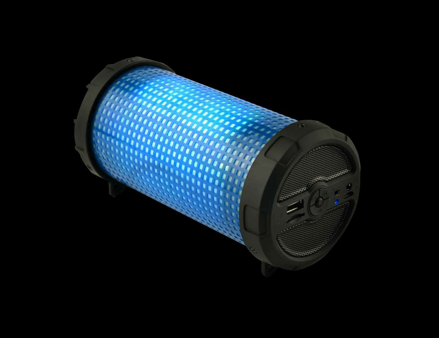 LED Light Outdoor Drum Style Bluetooth Speaker MHS002 LED (Blue)